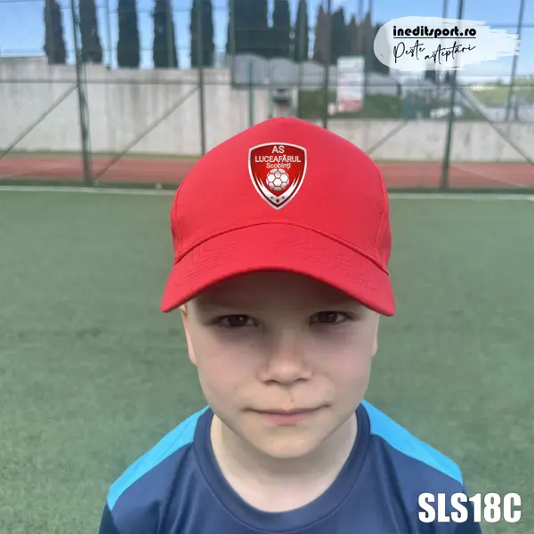 Sapca personalizata pentru copii AS Luceafarul Scobinti SLS18C BOSTON JUNIOR, ROȘU