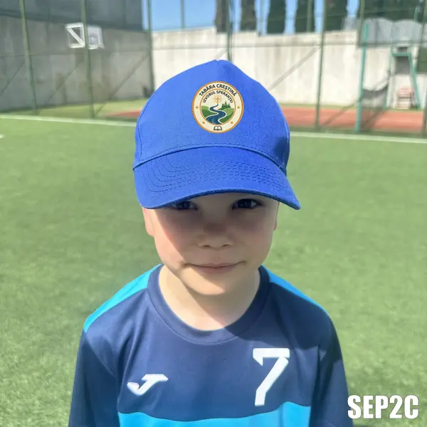 Sapca personalizata pentru copii cu logo Tabara SEP2C BOSTON JUNIOR, Albastru