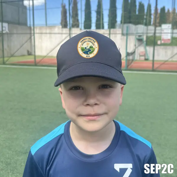 Sapca personalizata pentru copii cu logo Tabara SEP2C BOSTON JUNIOR, Negru