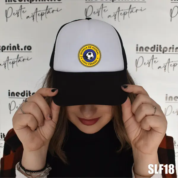 Sapca personalizata Scoala de fotbal Liviu Feraru SLF18 TRUCKER, NEGRU
