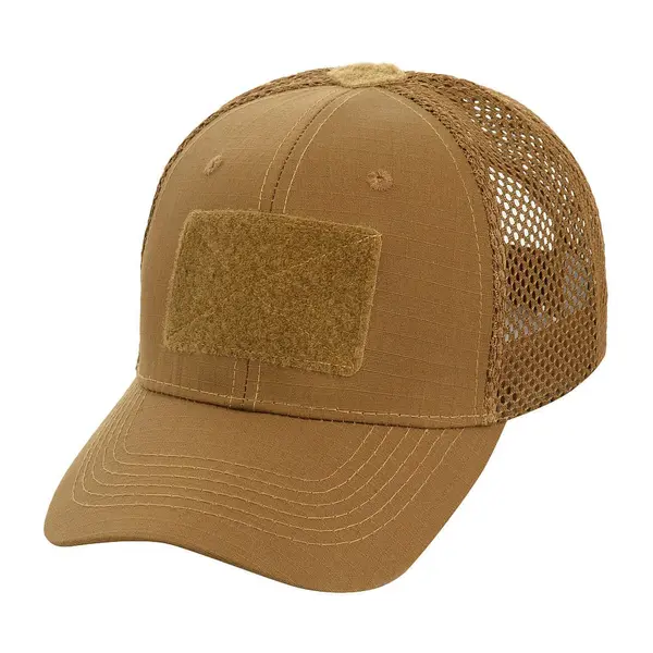 Sapca tactica trucker M-Tac Mesh Flex Ripstop Baseball Cap cu velcro - COYOTE / S/M 56 cm