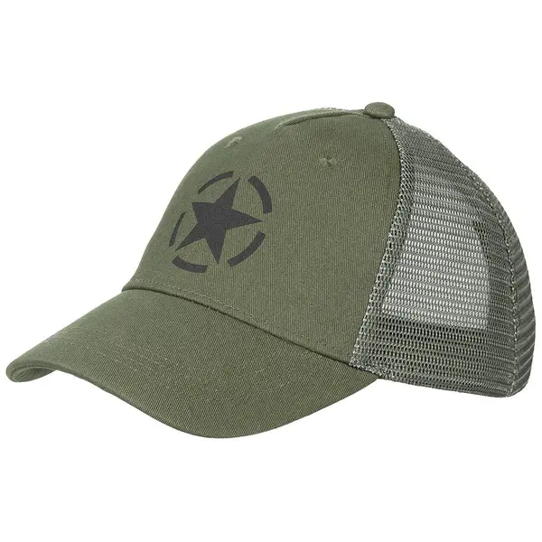 Sapca trucker U.S. ARMY STAR - OLIVE GREEN