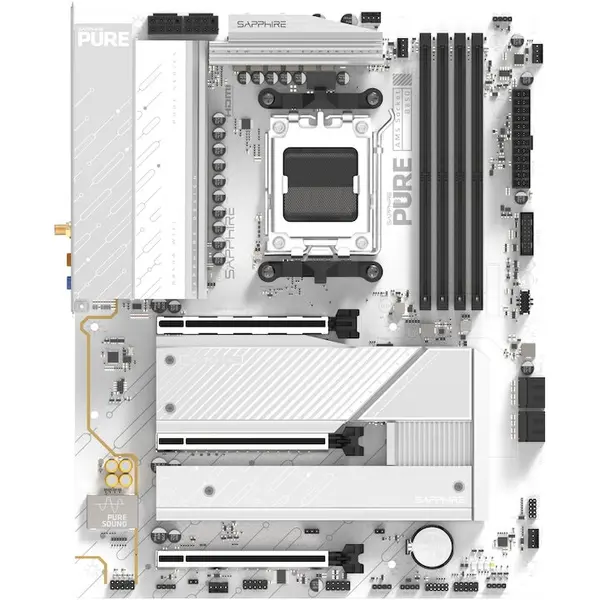 SAPPHIRE Placa de baza SAPPHIRE PURE B850A, WIFI, Socket AM5