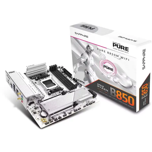 SAPPHIRE Placa de baza SAPPHIRE PURE B850M WIFI