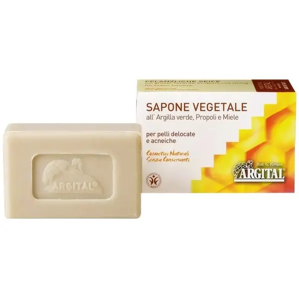 Sapun Antiacnee cu Argila Verde, Propolis si Miere, 100g Argital