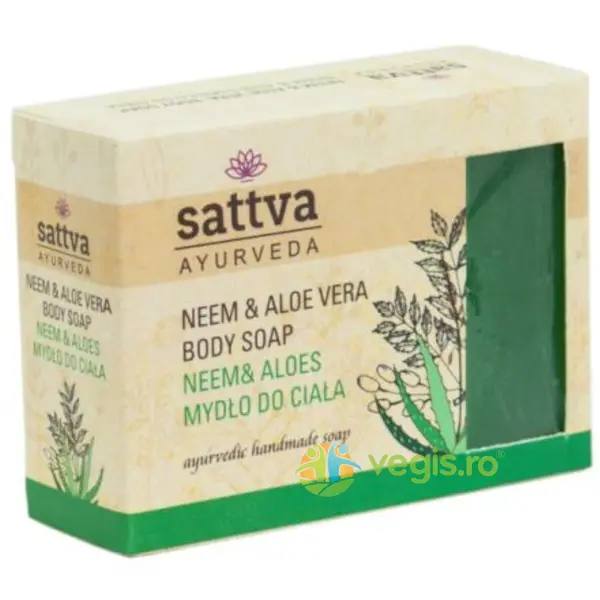 Sapun Ayurvedic cu Neem si Aloe Vera 125g