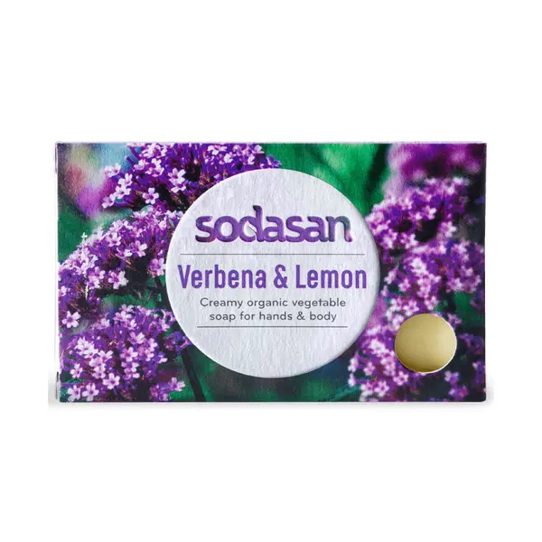 Sapun crema cu verbina si lamaie ecologic 100g Sodasan