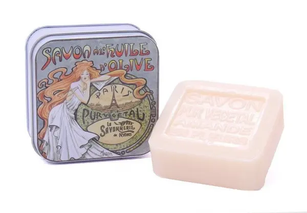 Sapun in cutie metalica, 100 g - Mucha 2 | La Savonnerie de Nyons