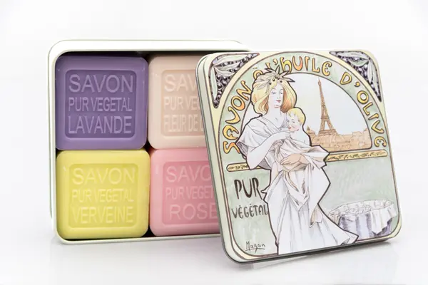 Sapun in cutie metalica, 400 g - Mucha 3 | La Savonnerie de Nyons