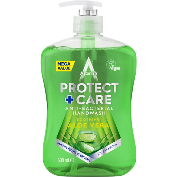 Sapun Lichid Antibacterian cu Aloe Vera Protect & Care 600ml