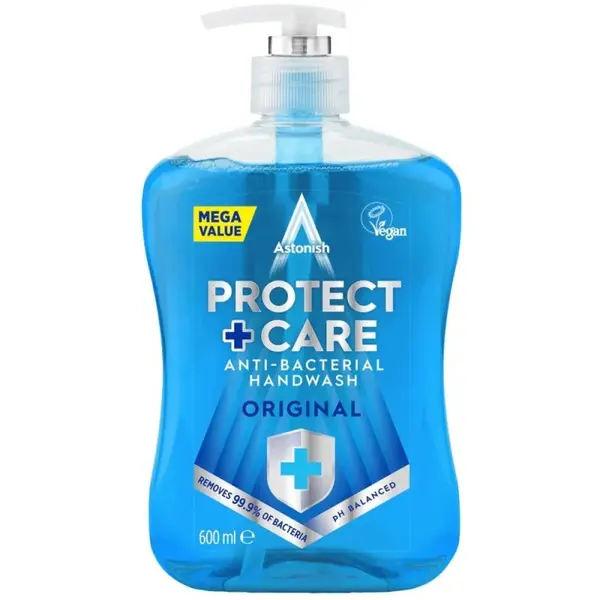 Sapun Lichid Antibacterian Protect+ Care Original, 600 ml, Astonish