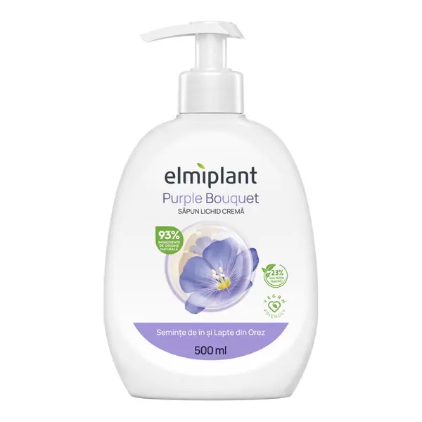 Sapun lichid crema Purple Bouquet, 500ml, Elmiplant