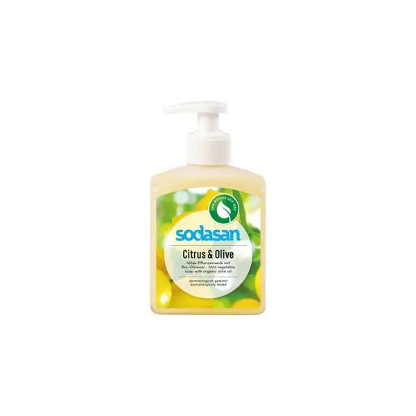 Sapun lichid cu citrice si masline ecologic 300ml Sodasan