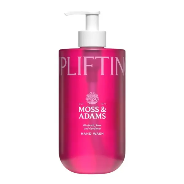 Sapun Lichid cu Pompita Moss and Adams, Uplifting, Rubarba, Trandafir si Gardenie, 400 ml