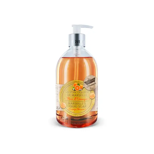 Sapun lichid de Marsilia cu Floare de portocal, 500ml, Les Petites Bains de Provence