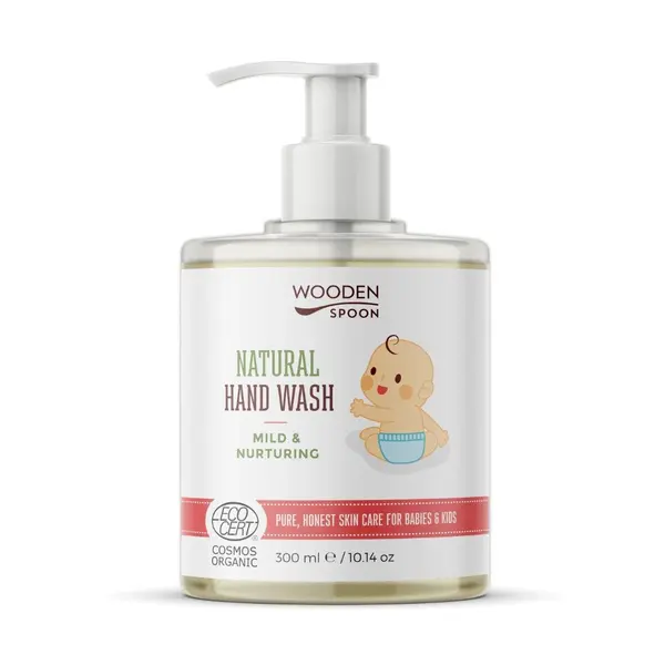 Sapun lichid maini Wooden Spoon pentru copii si bebelusi bio 300ml