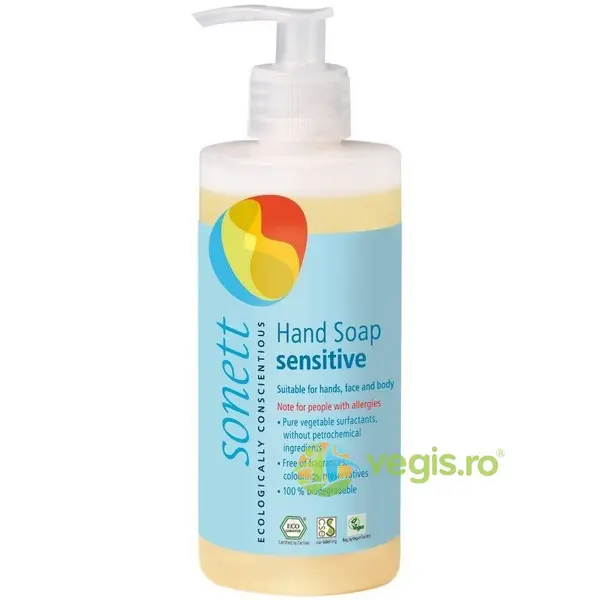 Sapun Lichid Neutru Sensitive Bio 300ml