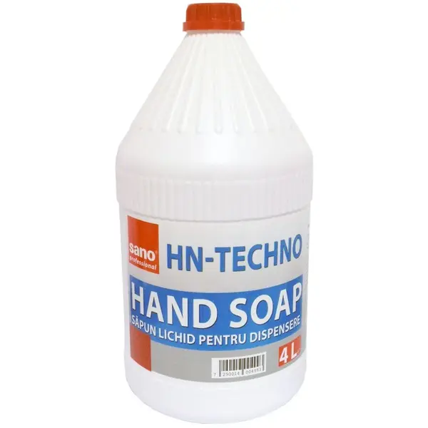Sapun lichid pentru dozator cu glicerina si miros placut Sano HN Techno 4L Sapun lichid 4 L Sano HN Techno