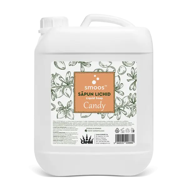 Sapun lichid pentru maini 5L Smoos Sapun lichid hidratant pentru maini Smoos Candy 5L cu argan