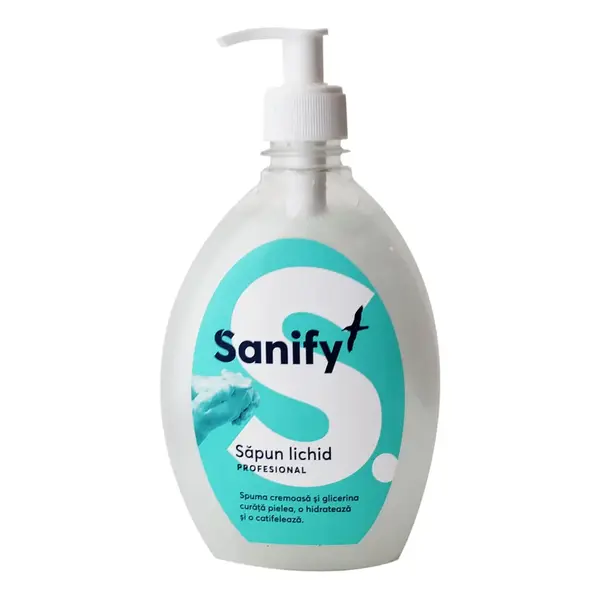 Sapun lichid pentru maini profesional cu glicerina Sanify 500 mL Sapun lichid pentru maini profesional cu glicerina Sanify 500 mL