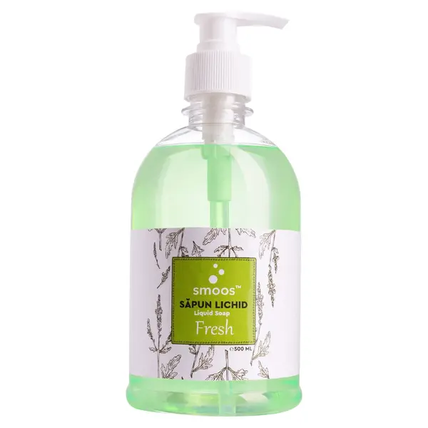 Sapun lichid pentru maini Smoos Fresh 500 mL cu dozator Sapun lichid pentru maini Smoos Fresh 500 mL cu dozator