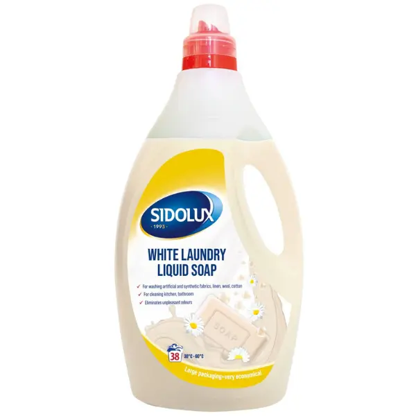 Sapun lichid rufe albe si colorate Sidolux, Lakma | 1,92 L