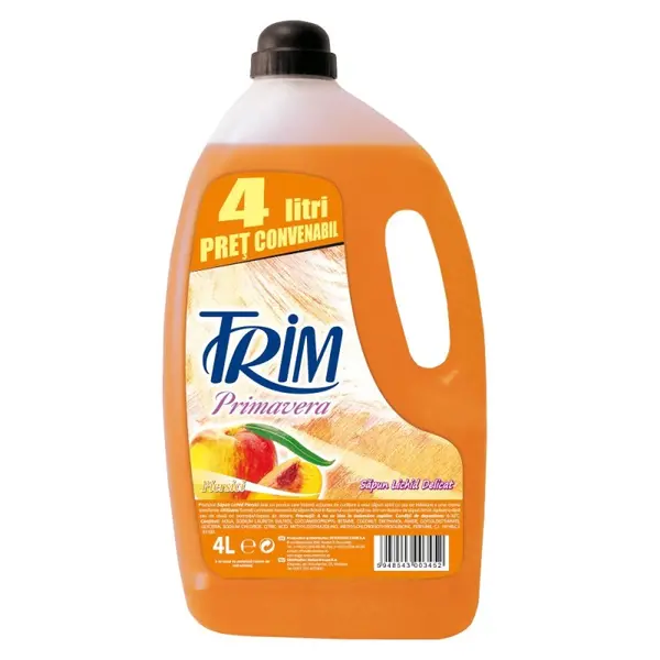 Sapun Lichid Trim Primavera, cu Piersici, 4 l
