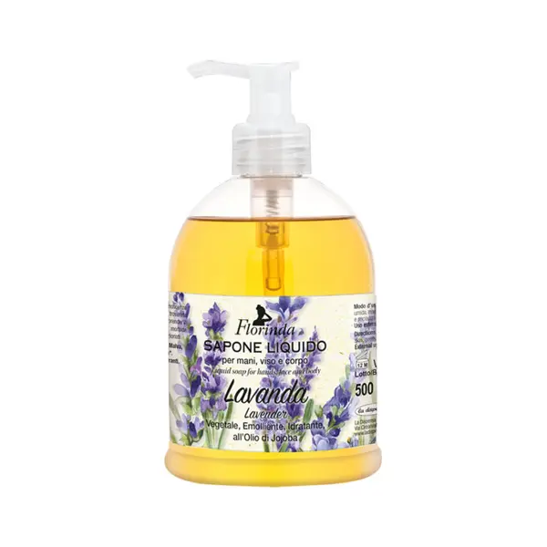 Sapun lichid vegetal hidratant cu lavanda si ulei de jojoba, 500ml, Florinda