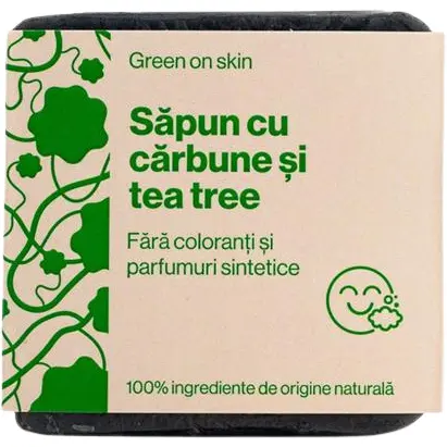 Sapun Natural cu Carbune si Tea Tree 110g