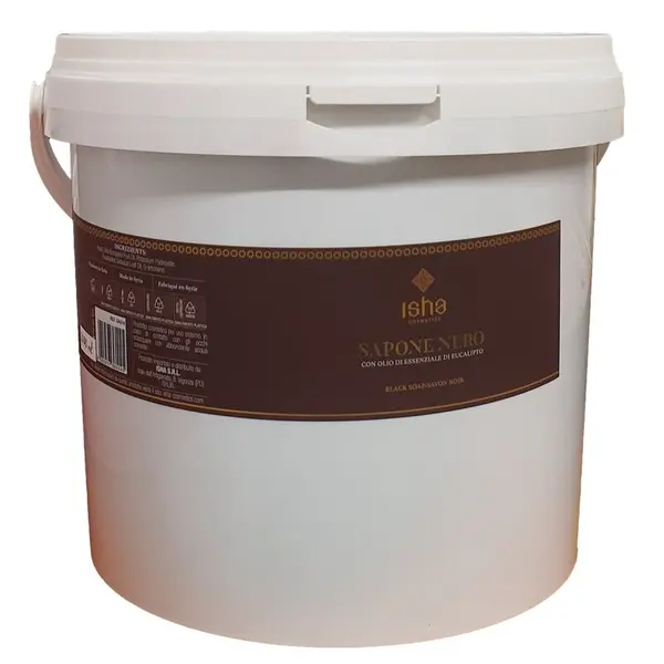 Sapun negru african cu eucalipt 5l Isha