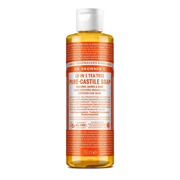 Sapun organic de Castilia 18-in-1, Arbore de Ceai (Lichid) - 240 ml