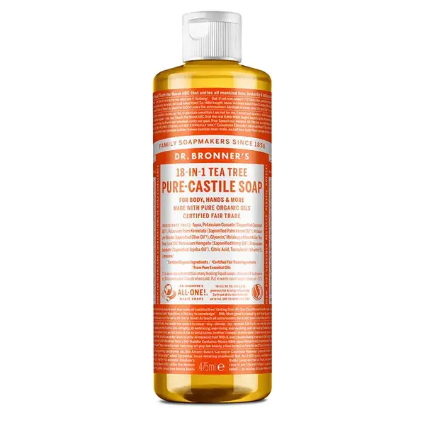 Sapun organic de Castilia 18-in-1, Arbore de Ceai (Lichid) - 475 ml