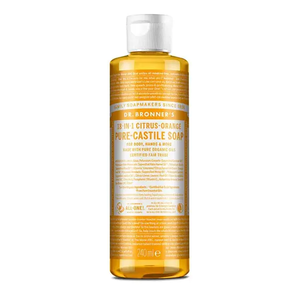 Sapun Organic de Castilia 18-in-1, Citrice (Lichid) - 240 ml