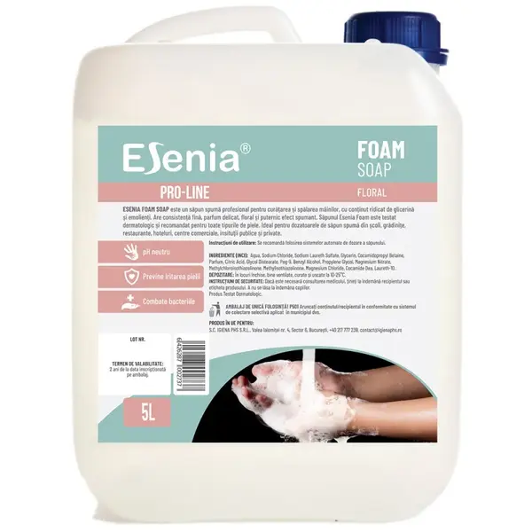 Sapun spuma Esenia 5 litri usor parfumat Sapun spuma Esenia 5 litri usor parfumat