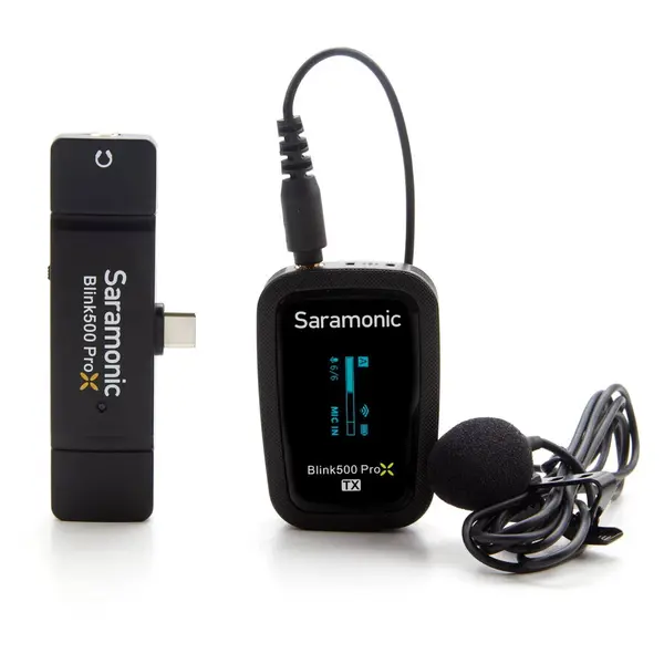 SARAMONIC Kit microfon wireless Saramonic Blink500 ProX B5, 1x Receptor cu USB-C, 1x Transmitator cu lavaliera
