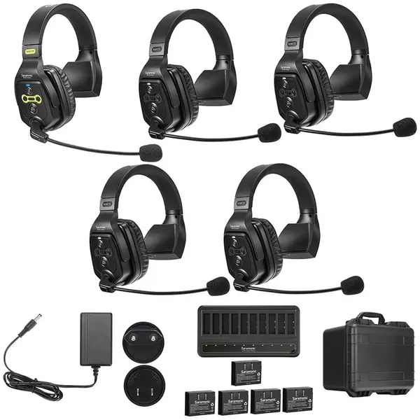 SARAMONIC Solutie intercom completa Saramonic WiTalk WT5S, 5 persoane, Full-Duplex, 1.9GHz, single-ear
