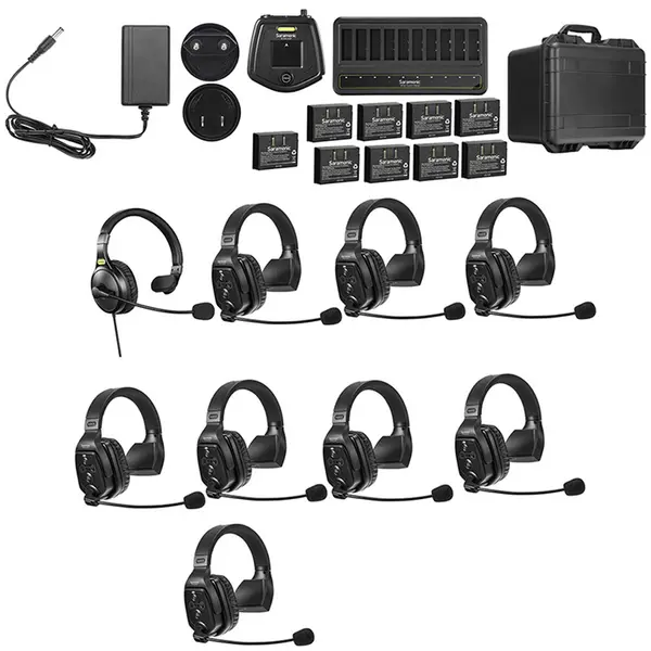 SARAMONIC Solutie intercom completa Saramonic WiTalk WT9S, 9 pers, Full-Duplex 1.9GHz, single-ear
