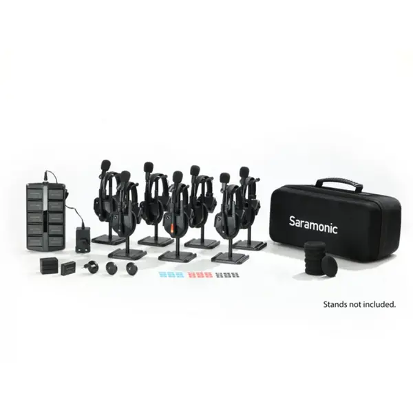 SARAMONIC Solutie intercom completa Saramonic WiTalk9 WT7S14xbat, 7 pers, Full-Duplex, 1.9GHz, single-ear