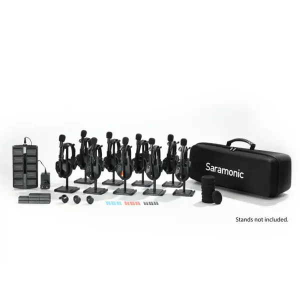 SARAMONIC Solutie intercom completa Saramonic WiTalk9 WT9S18xbat, 9 pers, Full-Duplex, 1.9GHz, single-ear