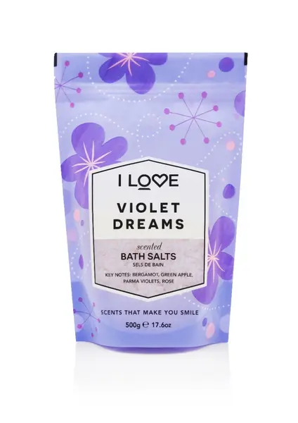 Sare de baie Violet Dream Signature, 500g, I Love Cosmetics