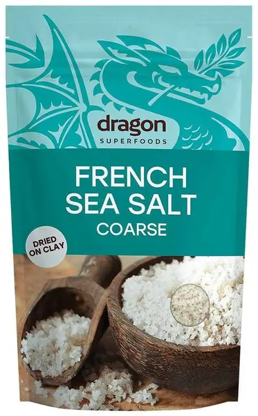 Sare de mare franțuzească, granule mari, 500 g, Dragon Superfoods