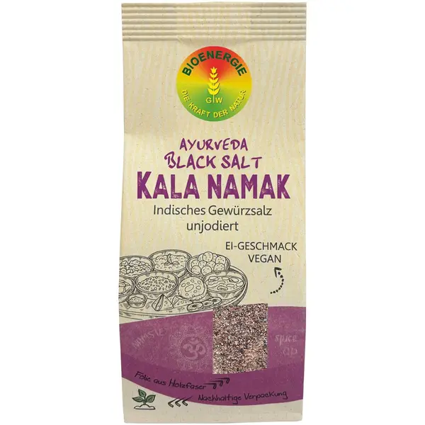 Sare neagra fina condimentata neiodata Ayurveda Kala Namak - 200 g