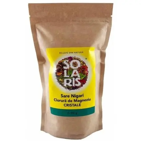 Sare Nigari, Clorura de Magneziu Cristale 350g - Solaris