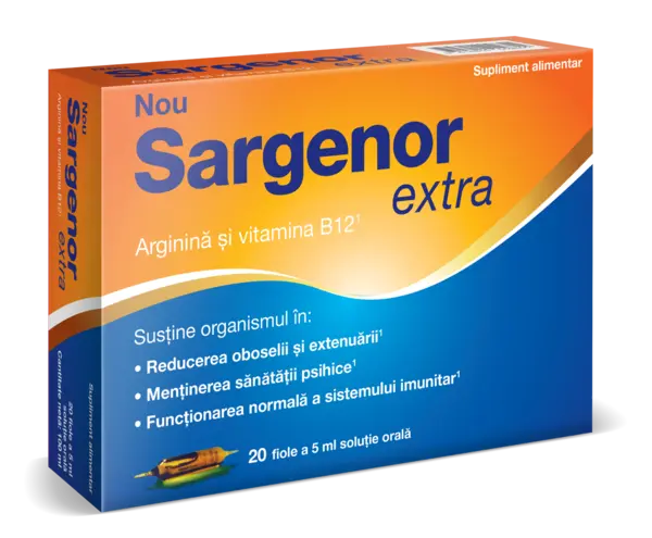 Sargenor Extra Solutie orala, 5ml x 20 fiole, Viatris