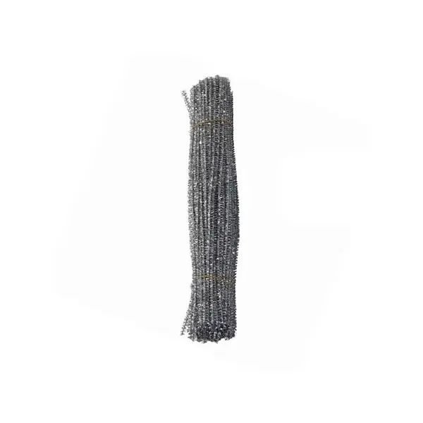 Sarma plusata pentru activitati craft,argintiu,25 bucati set