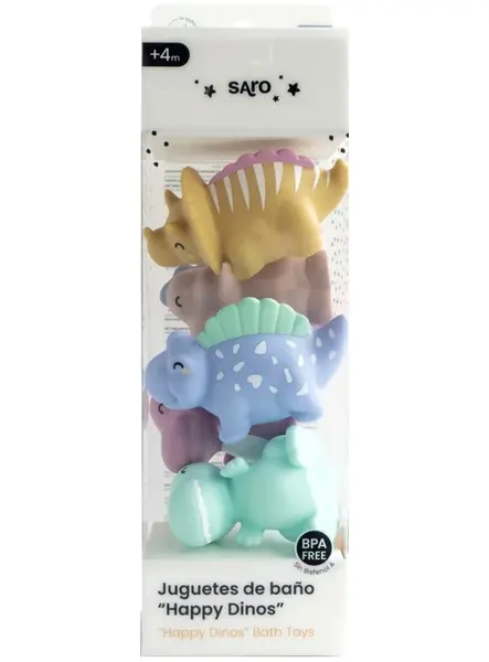 Saro Baby Happy Dinos Bath Toys Multicolored (sao0379)