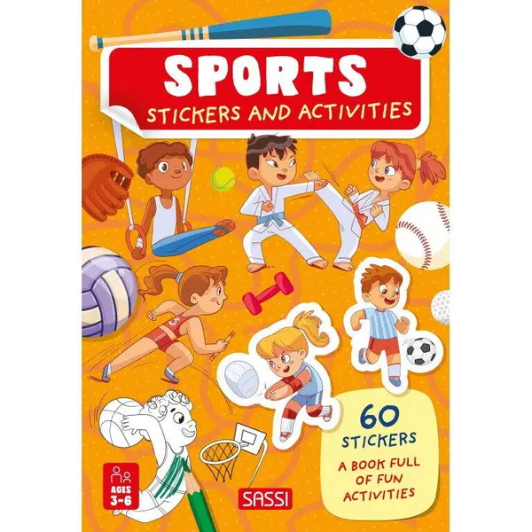 Sassi Carte de activitati cu abtibilduri - Ora de sport