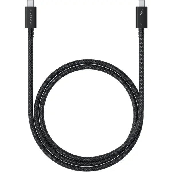 Satechi Satechi Thunderbolt 4 Pro Braided Cable 1m (PD240W,40Gpbs data,8K resolution) - Black