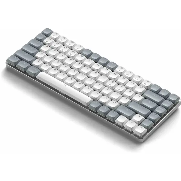Satechi Tastatura mecanica fara fir Satechi SM1 Slim, Bluetooth, 2.4GHz, iluminare din spate alba, Argintiu