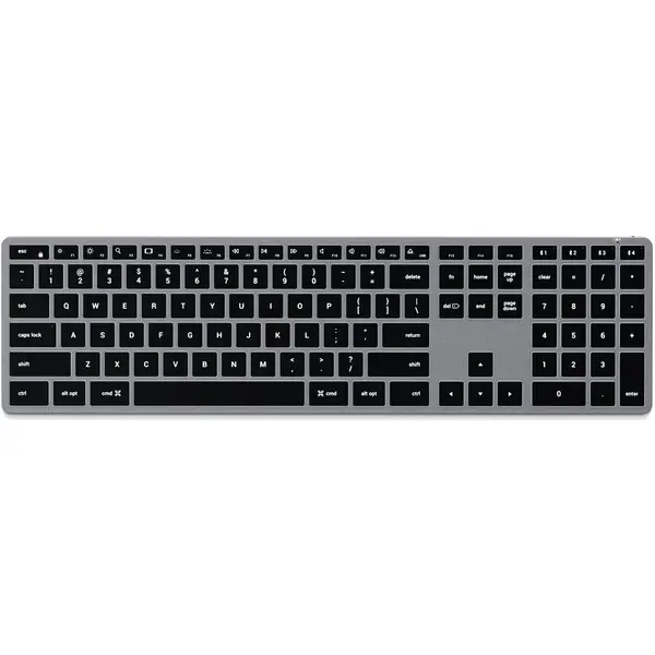 Satechi Tastatura Satechi Slim X3 Bluetooth BACKLIT Wireless Keyboard, Wireless, Bluetooth 5.0, Iluminare de fundal, Layout extins, Space Grey
